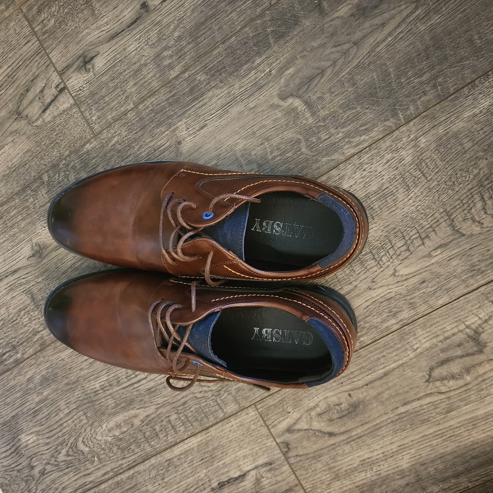 Gatsby Men's Brown Leather‎ Shoes 9.5